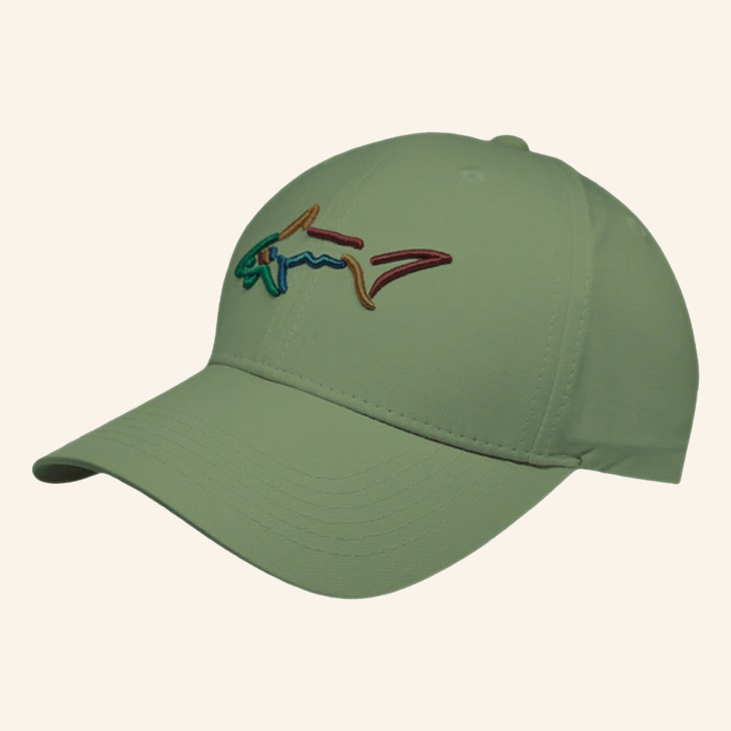 Greg Norman Hat Green Embroidered Shark Logo Cap Gifts For Her - Lilybirchmarket