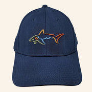 Greg Norman Hat Navy Embroidered Shark Logo Cap Gifts For Him - Lilybirchmarket