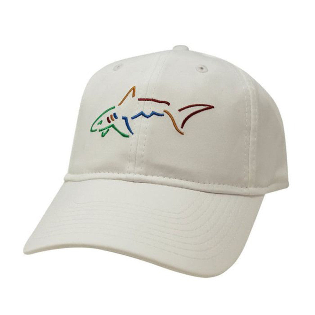 Greg Norman Hat White Embroidered Shark Logo Cap Best Gifts For Dudes - Lilybirchmarket