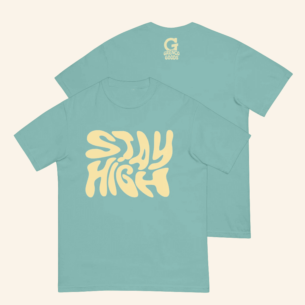 Grenco Goods Merch Stay High Black T-Shirt Birthday Ideas For Boyfriend - Lily Birch Market