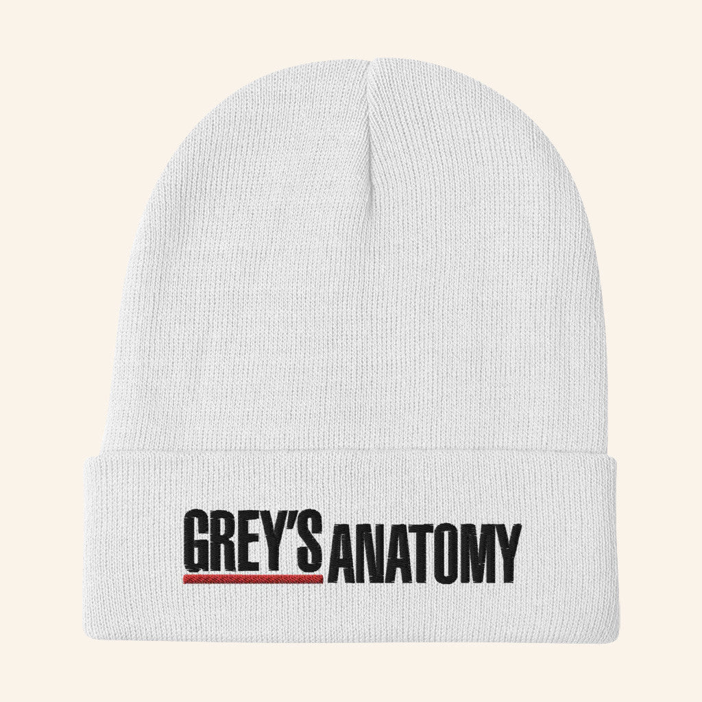 Grey's Anatomy Merch Grey's Anatomy Logo Beanie Gifts Ideas For Fathers - Lilybirchmarket