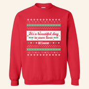 Grey's Anatomy Merch It's A Beautiful Day To Save Lives Sweatshirt Christmas Gifts Ideas - Lilybirchmarket