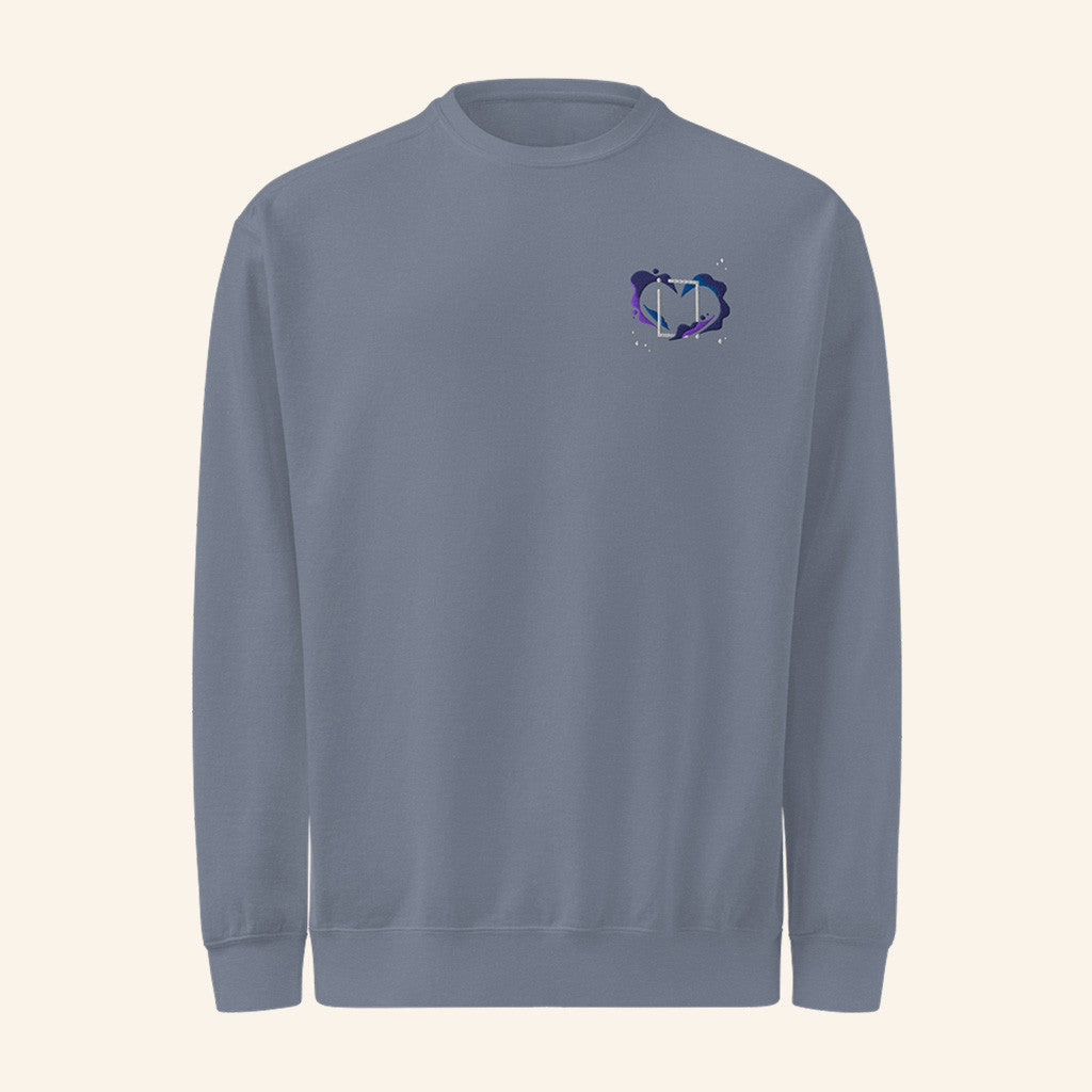 Grian Merch Evo Heart Crewneck Sweatshirt Gifts For Best Friends - Lilybirchmarket
