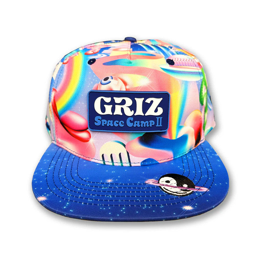 Griz Merch GRiZ x Grassroots Space Camp 2022 Snapback Hat Embroidered Gifts For DJ Fans - Lilybirchmarket