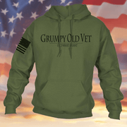 Grumpy Old Vet Hoodie I Do What I Want Hooded Sweatshirt USA Flag Veteran Clothing - Lilybirchmarket
