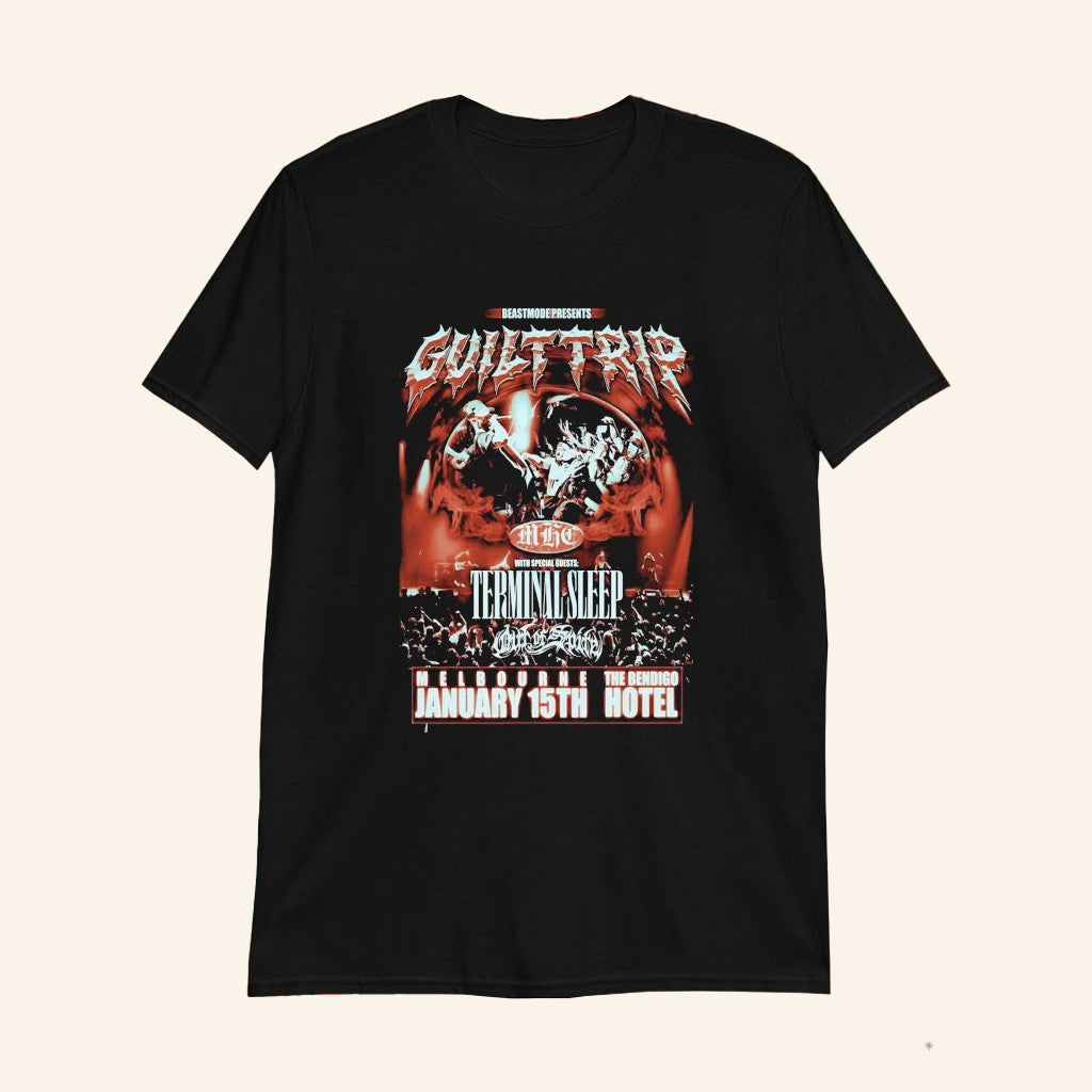 Guilt Trip 1 15 2026 Bendigo Hotel In Collingwood VIC T-Shirt Guilt Trip Merch Gifts For Him - Lily Birch Market