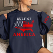 Gulf Of America Sweatshirt MAGA Patriotic Apparel Father's Day Gifts For Trump Lovers - Lilybirchmarket