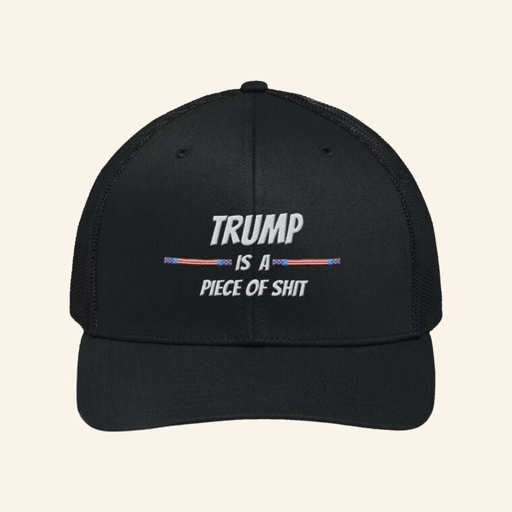 Gunny Speaks Out Merch Trump Is A Pos Richardson Trucker Hat Embroidered Dad Gifts - Lilybirchmarket