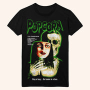 Gutter Garbs Merch Popcorn T-Shirt Gift Ideas For Horror Movie Lovers - Lily Birch Market