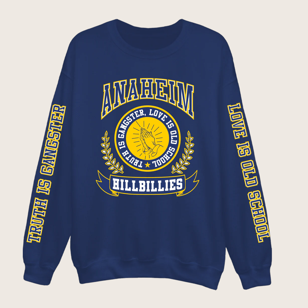 Gwen Stefani Merch Anaheim Hillbillies Logo Sweatshirt Christmas Gifts For Boyfriend - Lilybirchmarket