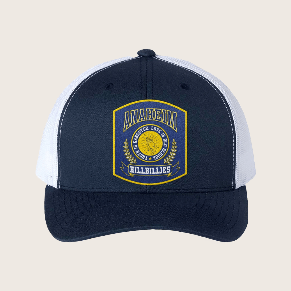 Gwen Stefani Merch Anaheim Hillbillies Logo Trucker Hat Christmas Ideas For Friend - Lilybirchmarket