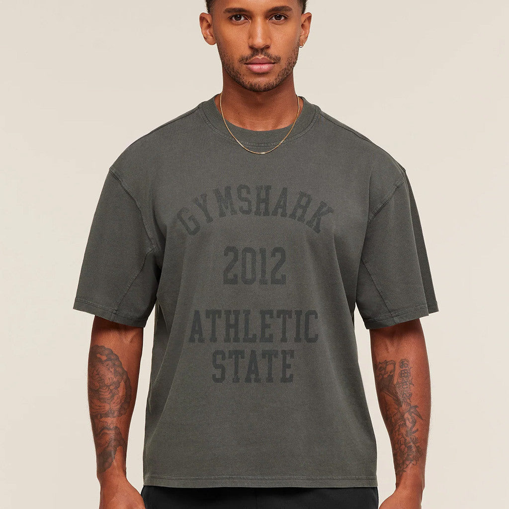 Gymshark Merch Gymshark Athletic State Collegiate T-Shirt Gifts For Brothers - Lily Birch Market
