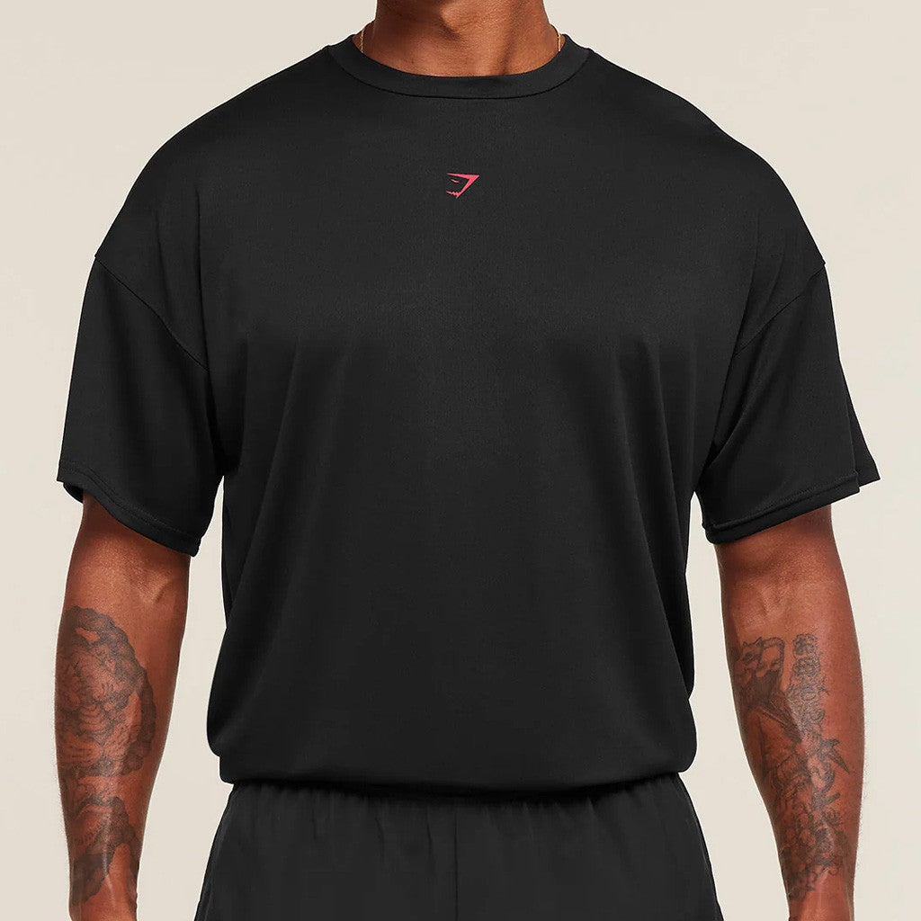 Gymshark Merch Hybrid Athlete Black T-Shirt Cool Gifts For Husband - Lily Birch Market