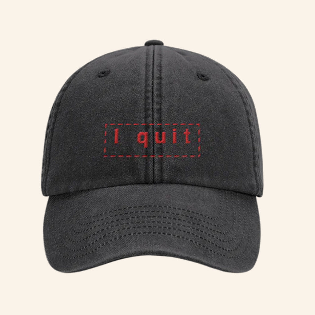 Haim Merch I Quit Embroidered Hat Unique Christmas Gifts For Sister - Lilybirchmarket