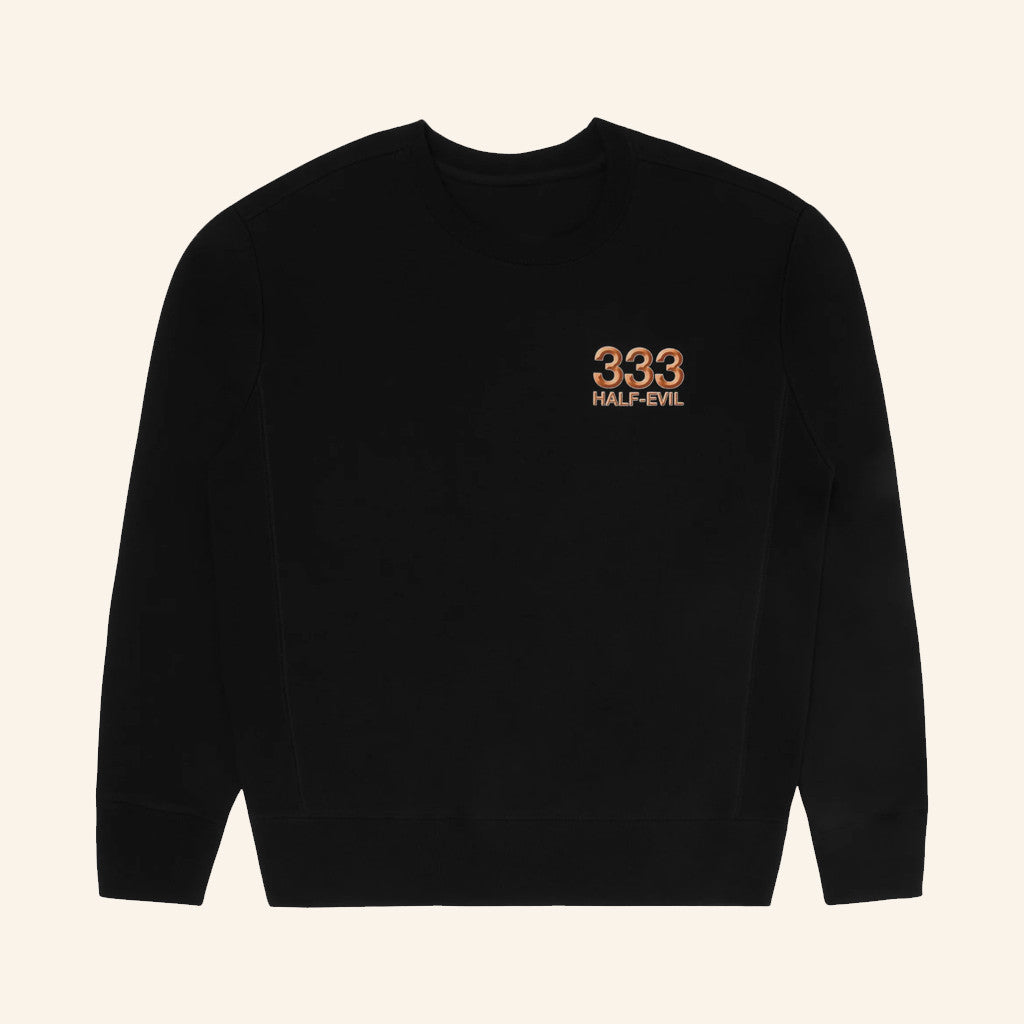 Half Evil Co Merch Logo Sweatshirt 333 Half Evil Sweatshirt Xmas Gifts For Dad - Lilybirchmarket