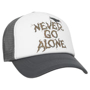 Halloween Horror Nights 2025 Merch Never Go Alone Trucker Hat HHN Merchandise Gift For Dad - Lilybirchmarket