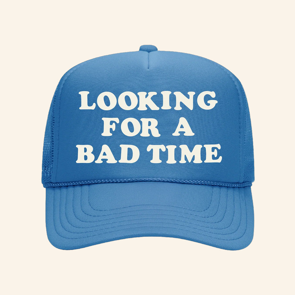Halsey Merch Looking For A Bad Time Trucker Hat Presents For Music Lovers - Lilybirchmarket