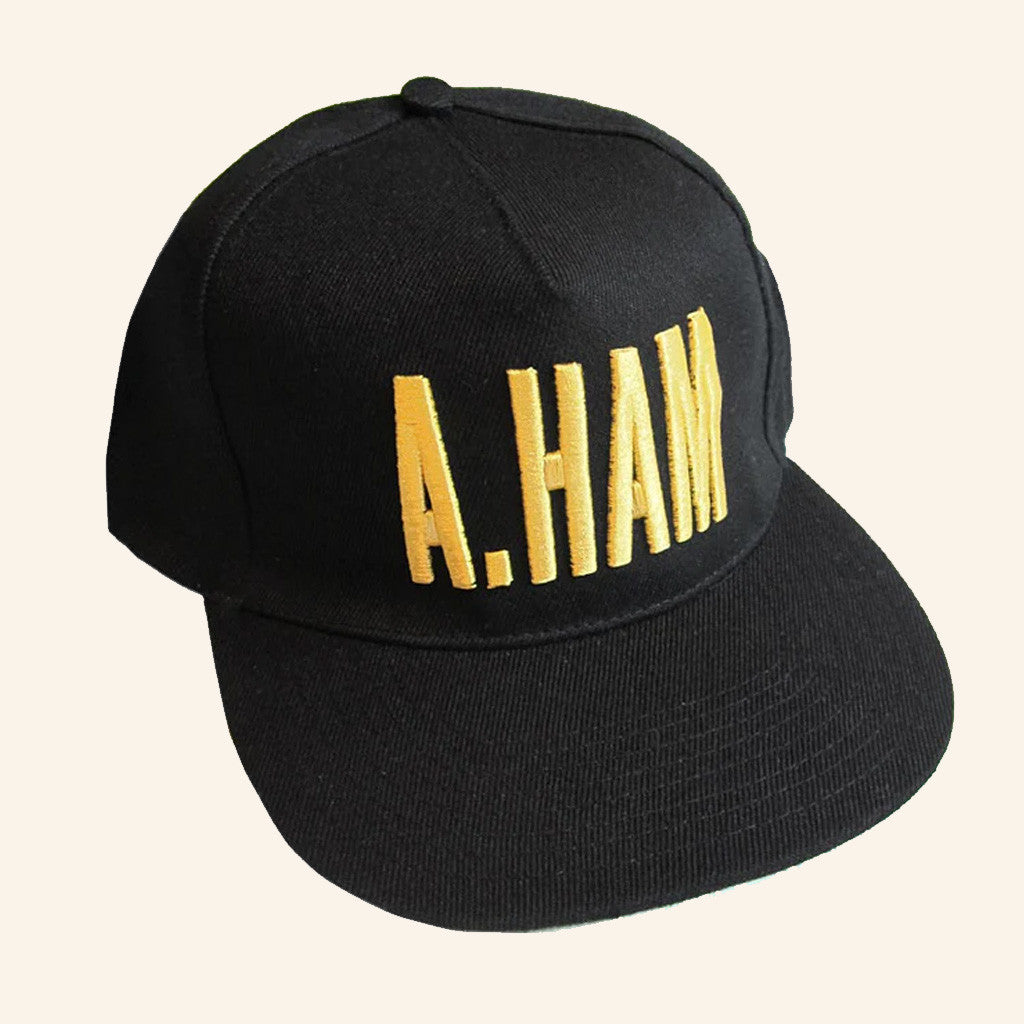 Hamilton Merch A Ham Embroidered Snapback Hat Gift Ideas For Husband - Lilybirchmarket