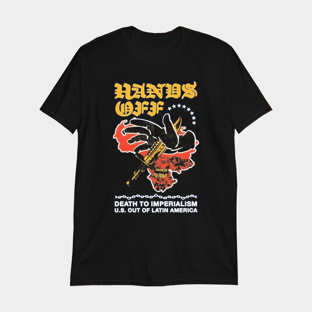 Hands Off Death To Imperialism Us Out Of Latin America Venezuela Knife T-shirt - Lily Birch Market