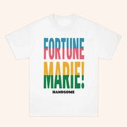 Handsome Podcast Merch Fortune Marie T-Shirt White Gifts Ideas For Him - Lily Birch Market