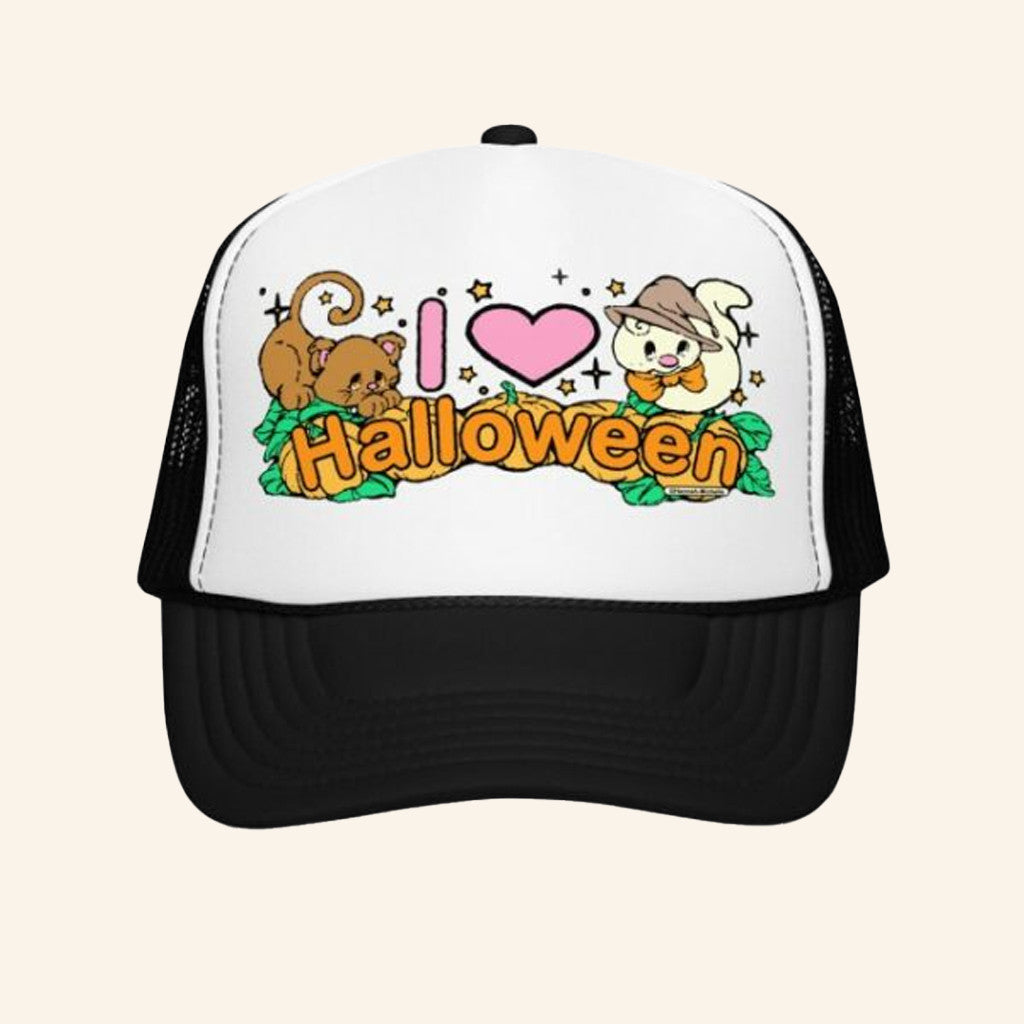 Hannah Michelle Merch I Love Halloween Trucker Hat Best Gifts For Halloween - Lilybirchmarket
