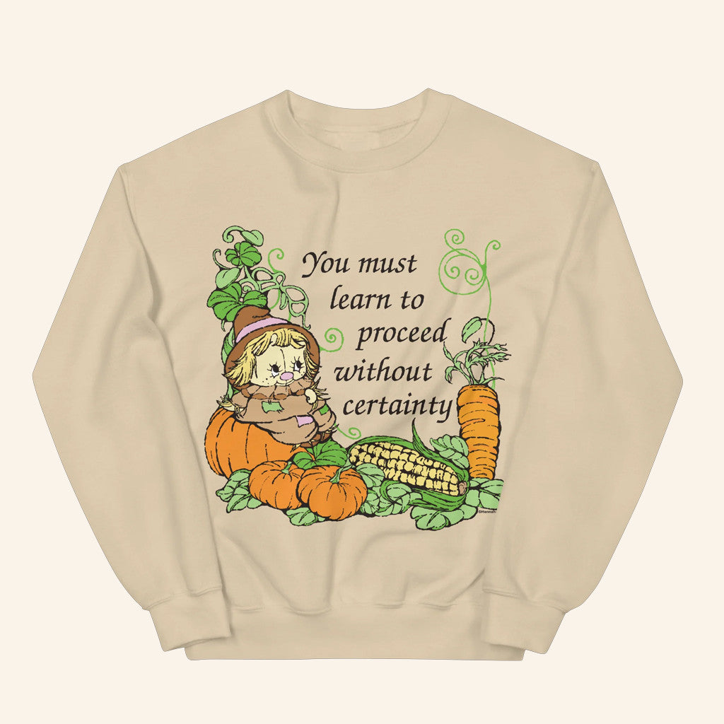 Hannah Michelle Merch Proceed Without Certainty Sweatshirt Gifts For Besties - Lilybirchmarket