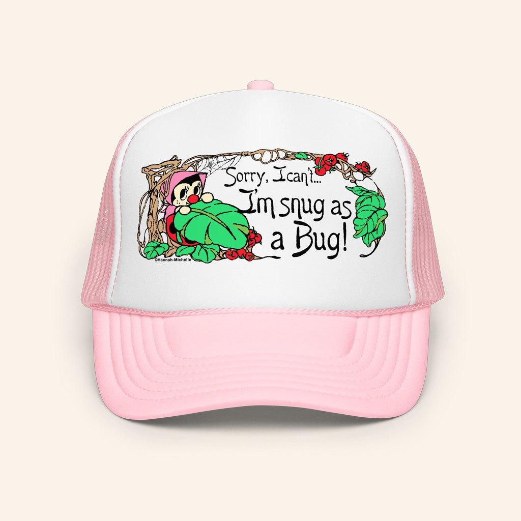 Hannah Michelle Merch Snug As A Bug Trucker Hat Best Christmas Gifts For Daughter - Lilybirchmarket