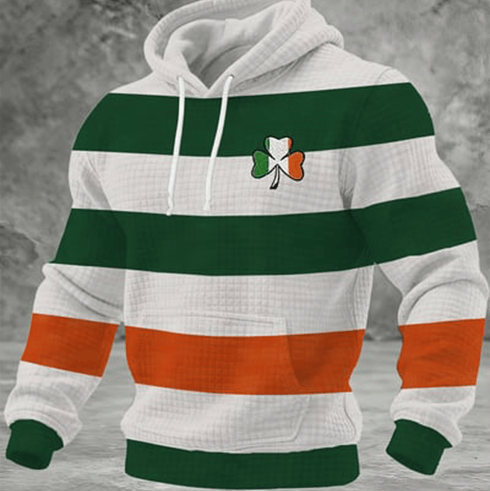 Happy St Patrick's Day Shamrock Hoodie Saint Patrick's Day Hooded Sweatshirt Best Gift Ideas - Lilybirchmarket