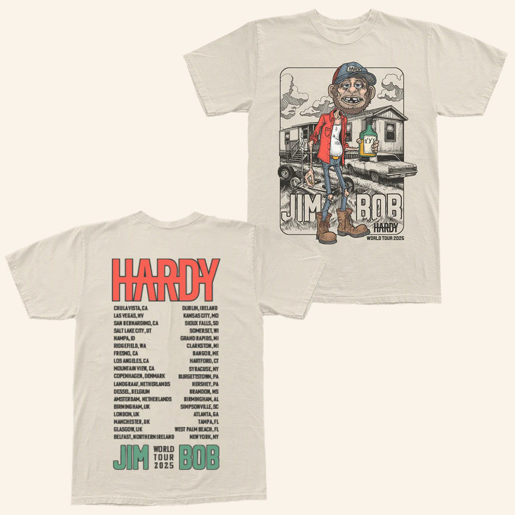 Hardy Merch Jim Bob World Tour T-Shirt Unique Gifts For Music Lovers - Lily Birch Market