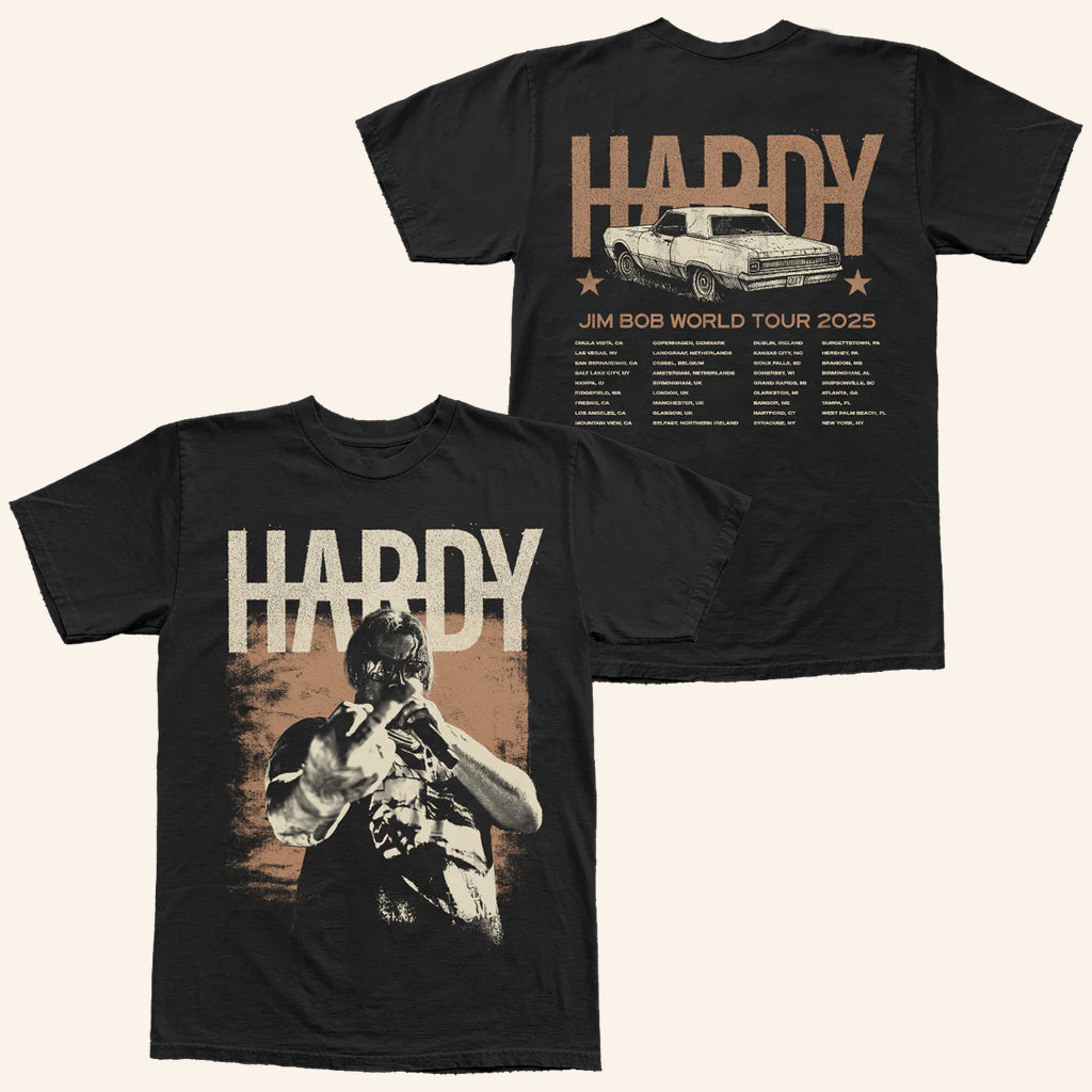 Hardy Merch Photo Tour T-Shirt Jim Bob World Tour 2025 Shirt Gifts For Music Lovers - Lily Birch Market