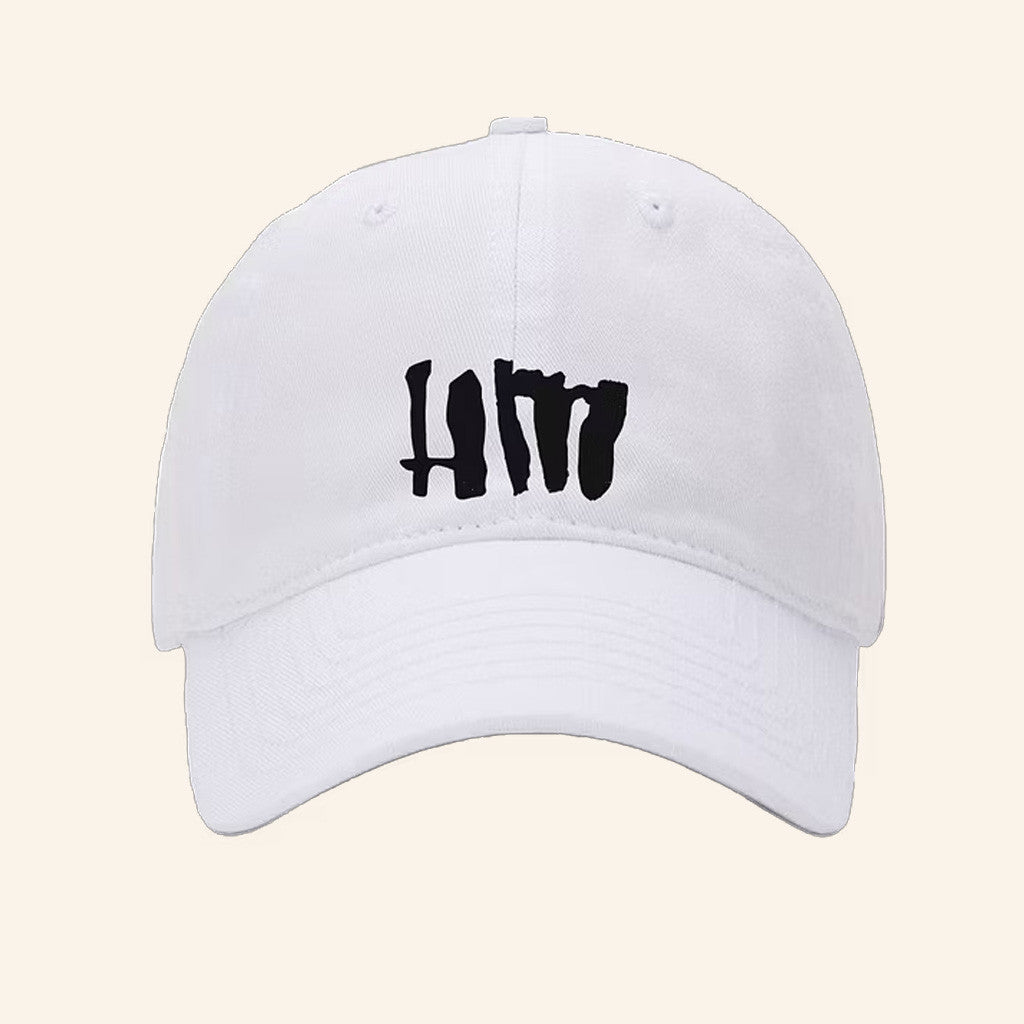 Harry Mack Merch Embroidered HM Hat White Gift Ideas For Rap Lovers - Lilybirchmarket