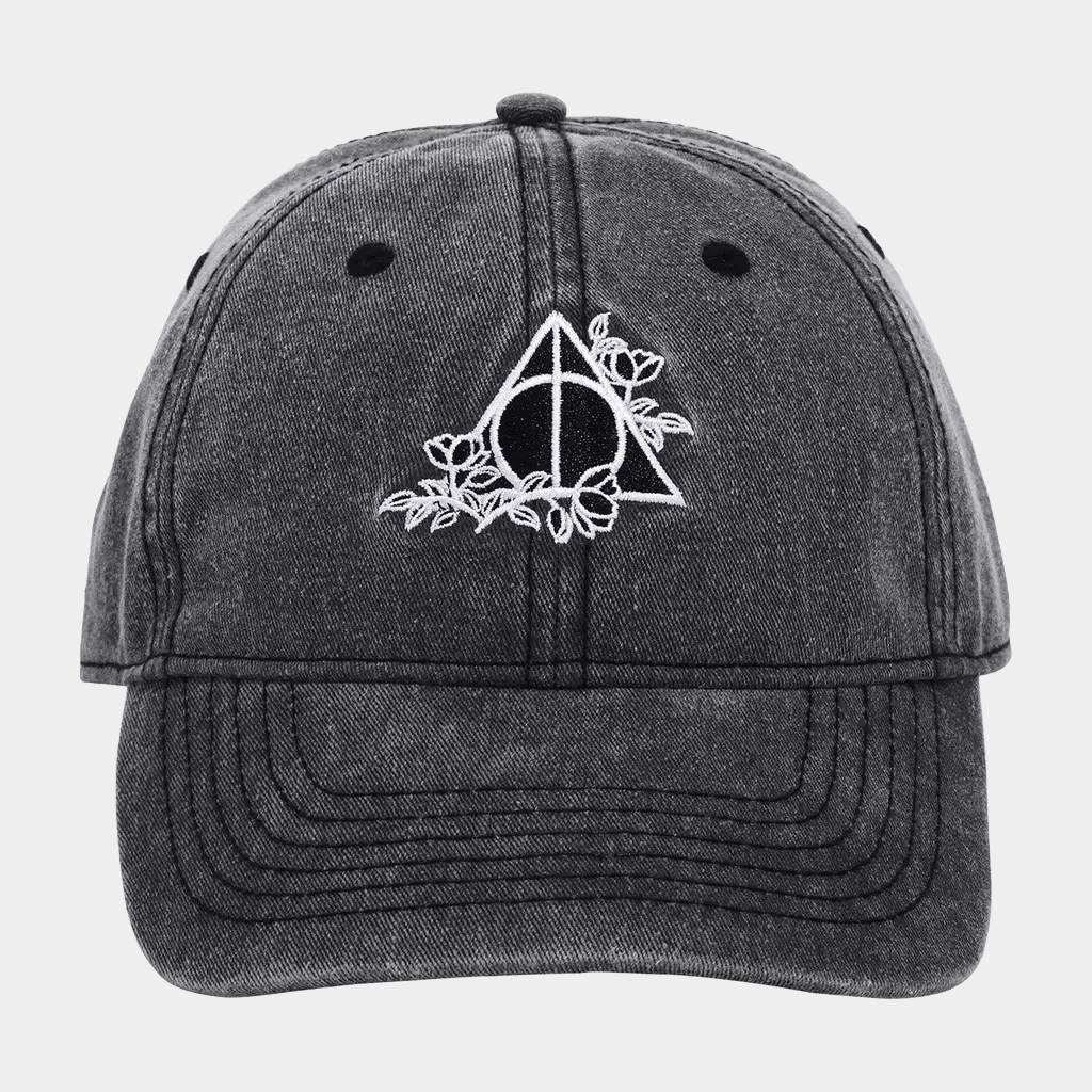 Harry Potter Merch Harry Potter Deathly Hollows Logo Hat Embroidered Gifts For Son - Lilybirchmarket