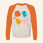 Harry Styles Merch 4 Houses Raglan Sweatshirt Best Gifts For Music Lovers - Lilybirchmarket