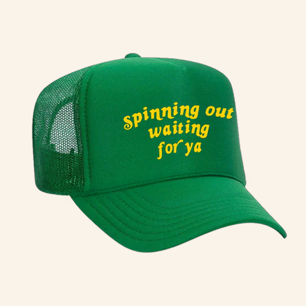 Harry Styles Merch Spinning Out Waiting For Ya Trucker Hat Best Gifts For Boyfriend - Lilybirchmarket