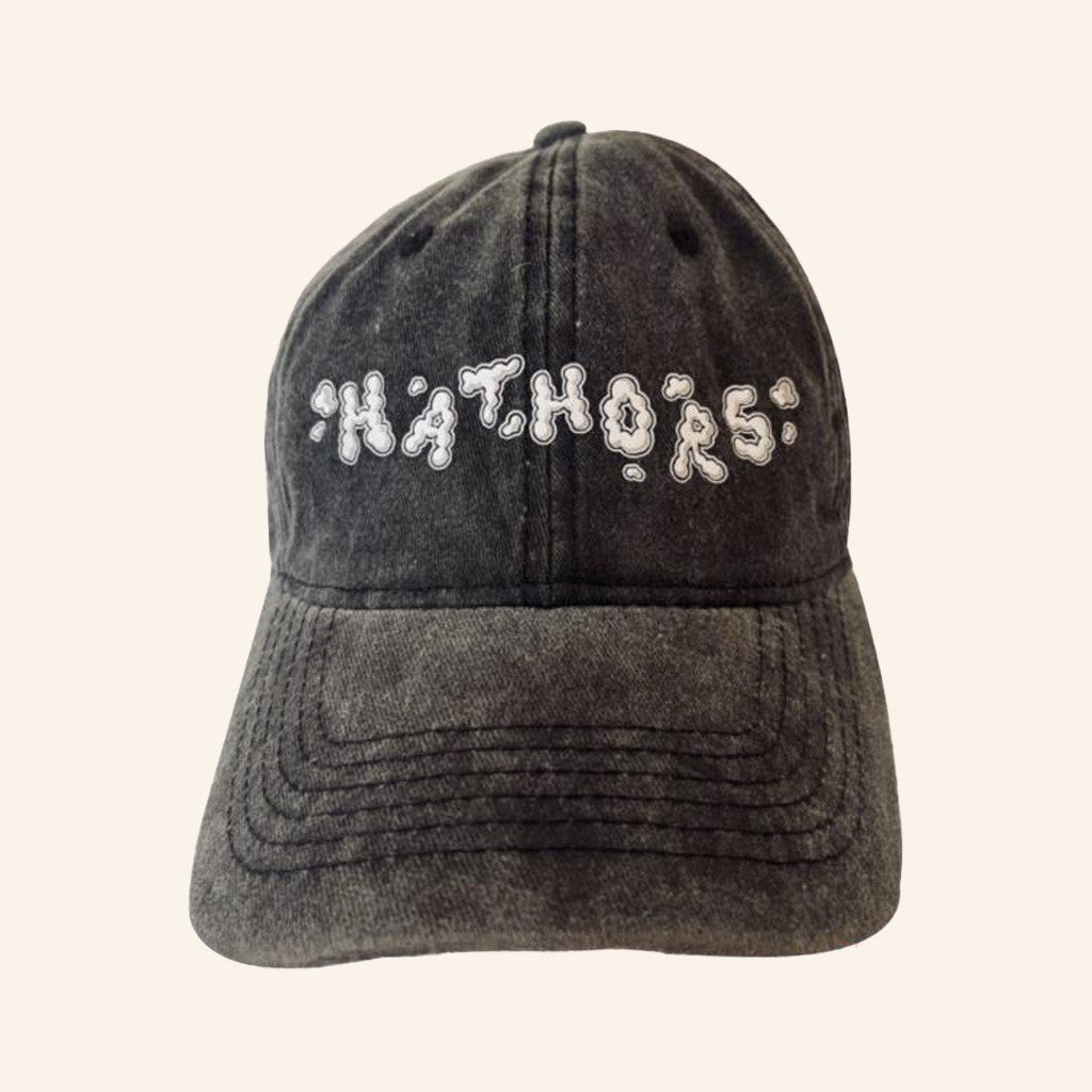 Hathors Merch Clouds Washed Out Baseball Hat Embroidered Gifts For Friends - Lilybirchmarket