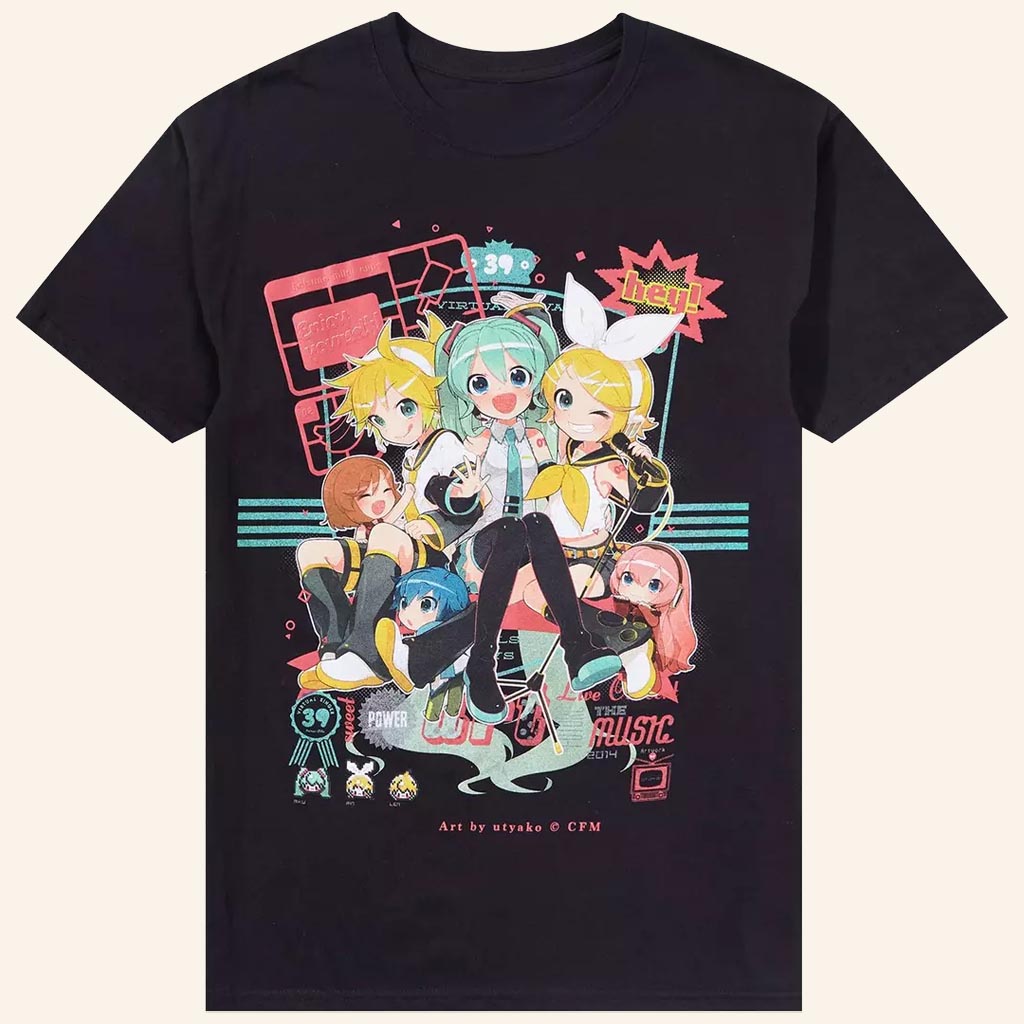 Hatsune Miku Merch Hatsune Miku And Friends Group T-Shirt Gifts For Music Fans - Lily Birch Market