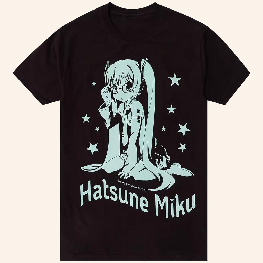 Hatsune Miku Merch Hatsune Miku Glasses T-Shirt Gifts Ideas For Friends - Lily Birch Market
