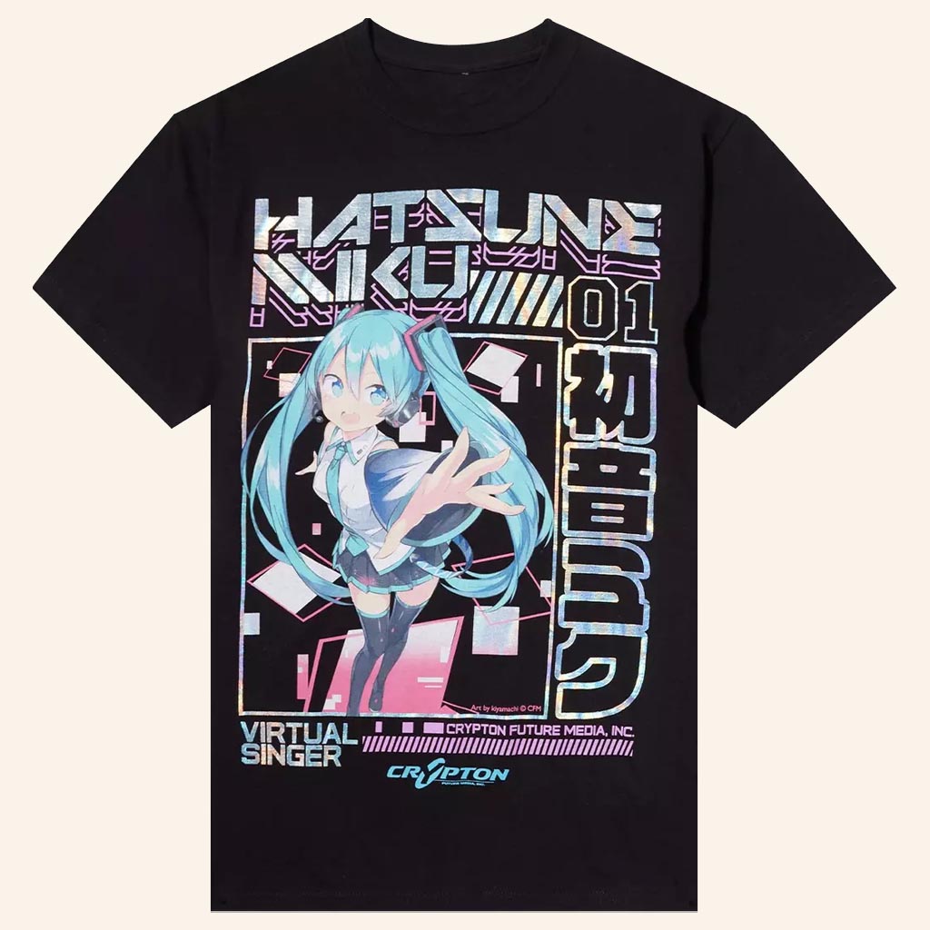 Hatsune Miku Merch Hatsune Miku Virtual Singer T-Shirt Best Gifts For Music Lovers - Lily Birch Market
