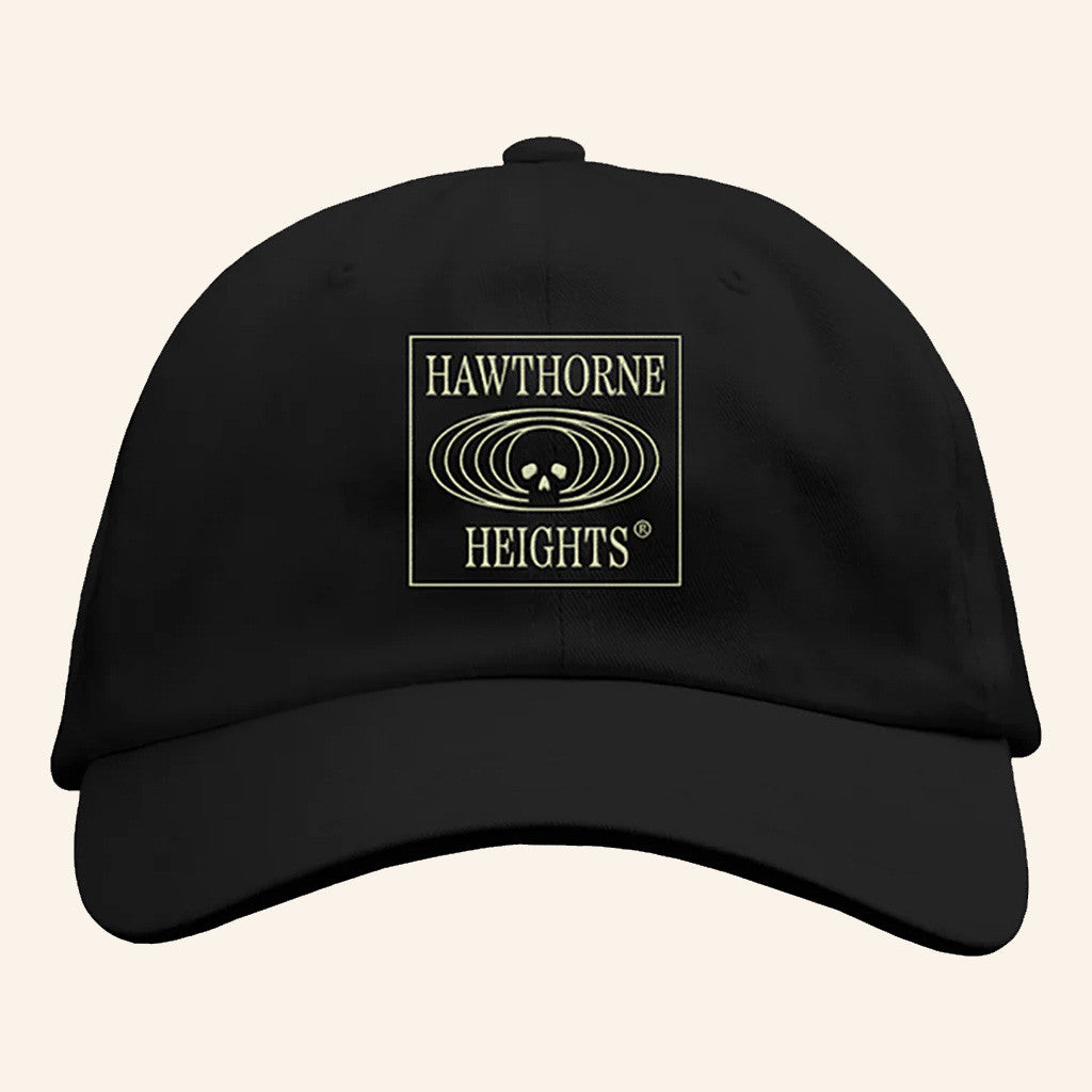 Hawthorne Heights Merch Hawthorne Heights Skeleton Club Embroidered Hat Gifts For Rock Lovers - Lilybirchmarket