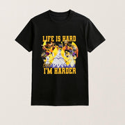 Hazbin Hotel Merch Life Is Hard But Im Harder Shirt Unique Gifts For Brothers - Lily Birch Market