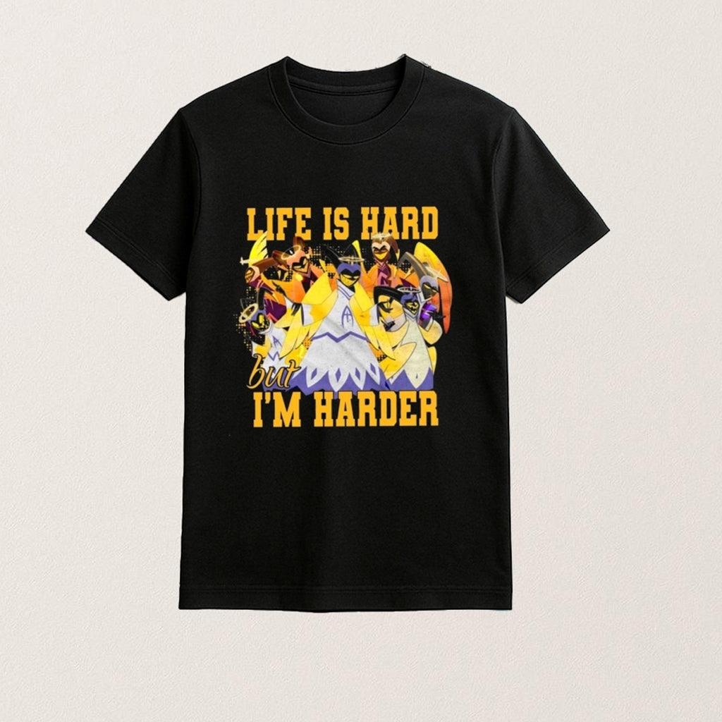 Hazbin Hotel Merch Life Is Hard But Im Harder Shirt Unique Gifts For Brothers - Lily Birch Market