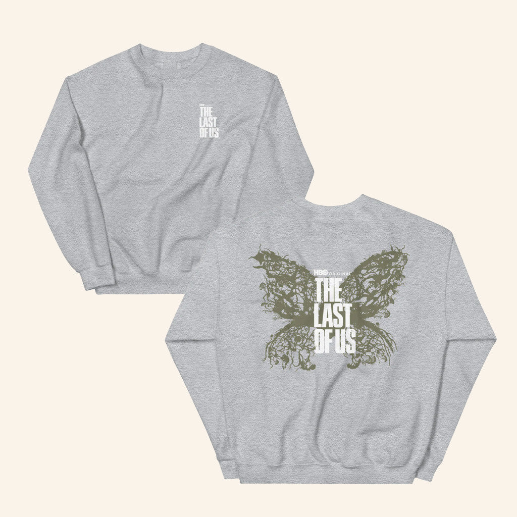 HBO Merch The Last Of Us Moth Sweatshirt Unique Birthday Gift For Wife - Lilybirchmarket