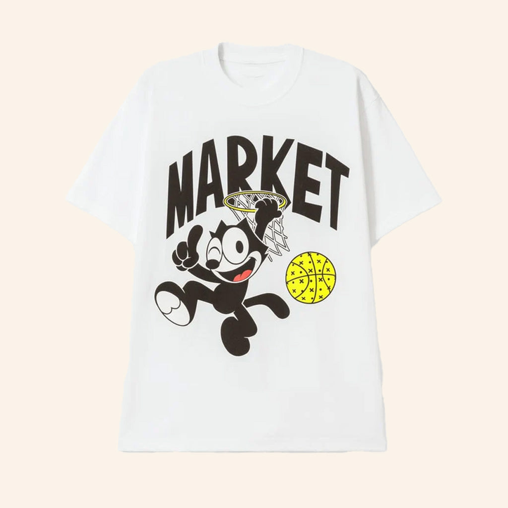 HBX Merch Market X Felix The Cat Dunking T-Shirt Gifts For Basketball Lovers - Lily Birch Market