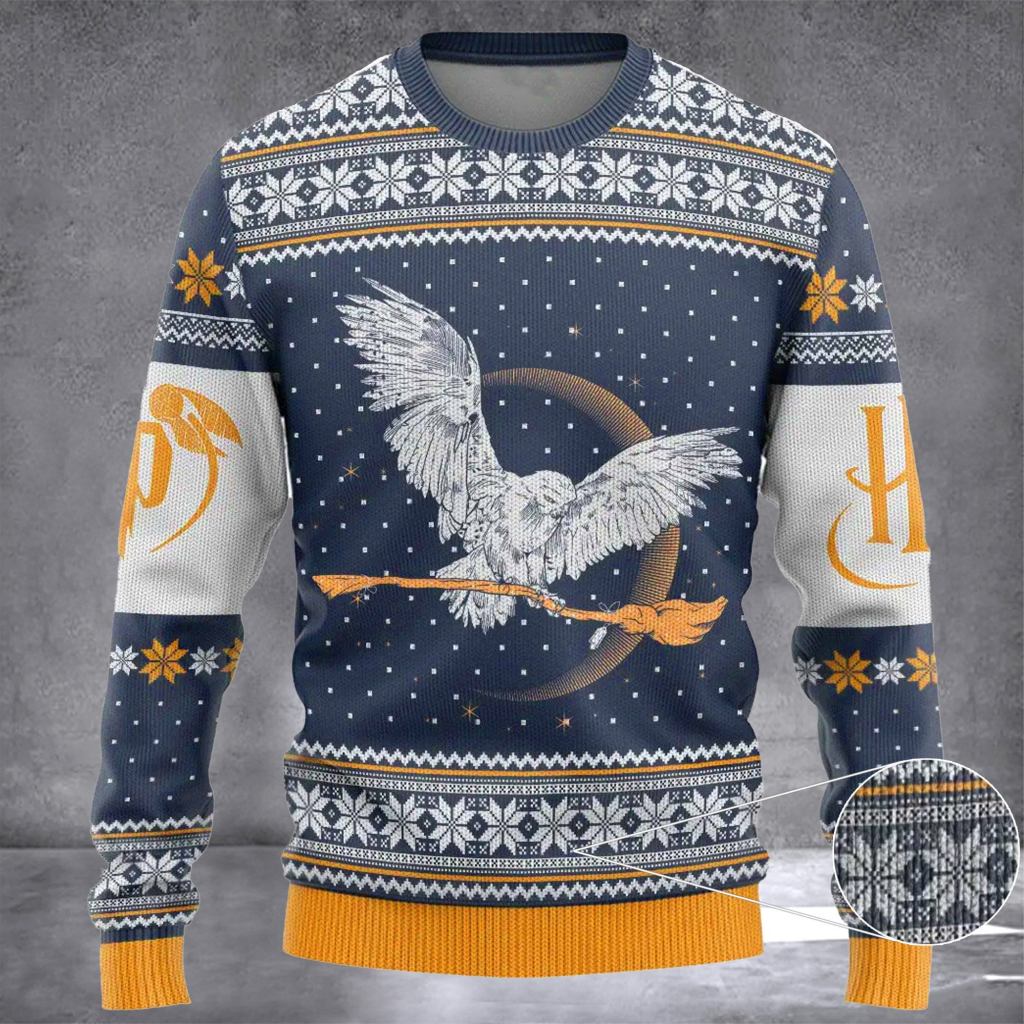 Hedwig Ugly Christmas Sweater 2024 Xmas Holiday Sweater Gifts For Brother - Lily Birch Market