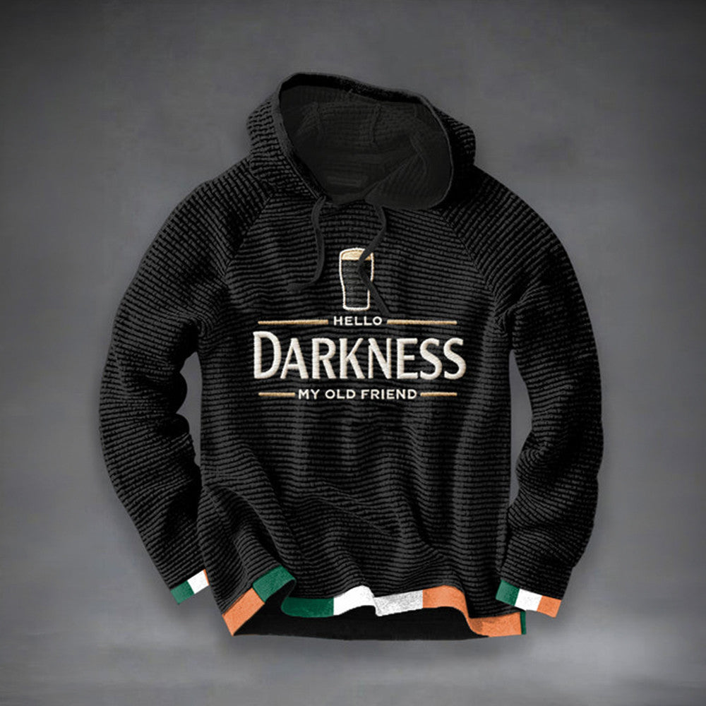 Hello Darkness My old Friend Hoodie Saint Patrick's Day Hooded Sweatshirt St Pats Present - Lilybirchmarket