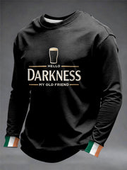  Hello Darkness My Old Friend Long Sleeve Shirt St Patrick's Day Men's Clothing Gift For Irish - TradiViet