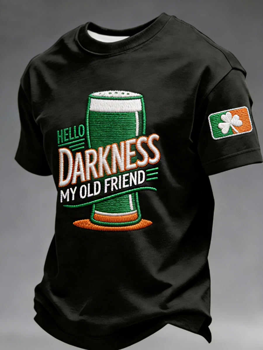 Hello Darkness My Old Friend Shirt St Patrick'S Day Men's Apparel Gifts For Ireland - Lily Birch Market