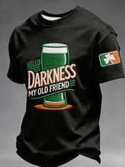 Hello Darkness My Old Friend Shirt St Patrick'S Day Men's Apparel Gifts For Ireland - TradiViet