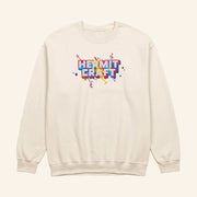 Hermitcraft Merch Paint Splatter Crewneck Sweatshirt Gifts For Friends - Lilybirchmarket