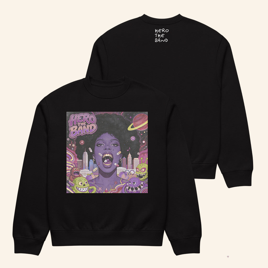 Hero The Band Merch HTB Retro Forgiveness Sweatshirt Music Gift Ideas For Guys - Lilybirchmarket